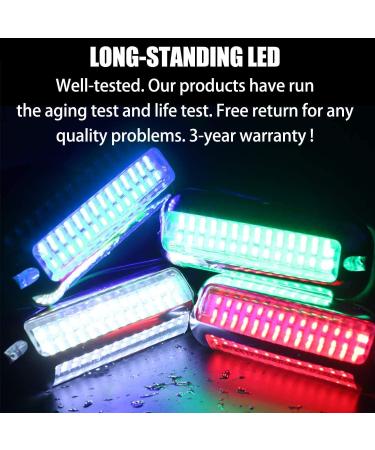 HUSUKU SOOP3 Plus (New) 84LED 180 Unique Design Upgraded Waterproof Stainless Steel Underwater Boat Light - Blue - Buy Online on GoSupps.com