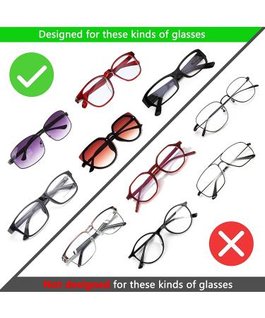 MEETI 6 Pairs Adjustable Eyeglass Hooks for Mask Holders - Silicone Ear Saver for Masks & Glasses - Relieve Mask Ear Pain with Strap Extenders - Black - Buy Online on GoSupps.com