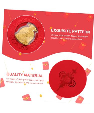 Didiseaon 18 Pcs Red Envelope Wedding Hongbao Lucky Money Envelopes Red Money Packets Chinese Lai See Wedding Gift Card Red Packet for New Year New Year Items Christmas Imitation Gold Leaf - Buy Online on GoSupps.com