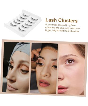 MAGICLULU 15 Pairs Short False Eyelashes Women False Lashes Natural Mascara Chemical Fiber Spool Miss Make up 1 count (Pack of 1) Black 2x3pcs - Buy Online on GoSupps.com