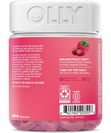 OLLY Period Hero Gummies PMS Support Supplement * Chasteberry Vitamin B6 Calcium Cran-Raspberry Flavor 30 Day Supply - 60 Count - Buy Online on GoSupps.com