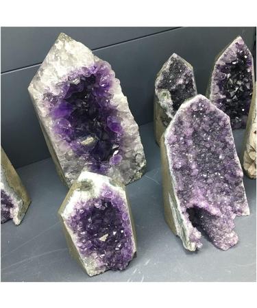 Natural Crystal Rough Stone Crafts Natural Amethyst Geode Quartz Cluster Crystal Specimen (Size : 1000-1100g) - Buy Online on GoSupps.com