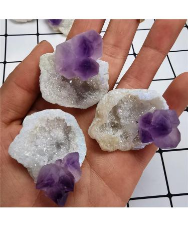 Natural Crystal Rough 30MM Natural Agate geode Quartz Crystal Aura Crystals Stone and CrystalsQuartz Amethyst Cluster Home Decor GiftCrystal dingchi - Buy Online on GoSupps.com