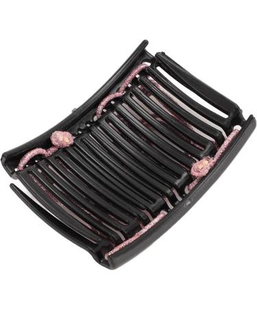 Magic Elastic Hair Clips Purple Beige Coffee Pink Silver Black Adjustable No Crease Magic Hair Comb for Women Girls for Thick Thin Hair - Buy Online on GoSupps.com