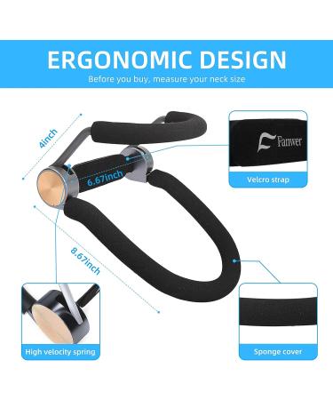 Fanwer Neck Hump Corrector | Elastic Neck Exerciser & Support Brace for Pain Relief | Improve Posture & Relieve Spine Pressure | Men & Women - Buy Online on GoSupps.com