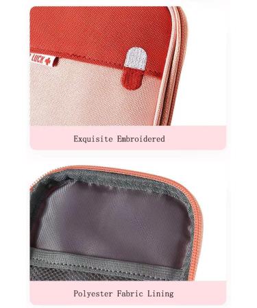 Ellsang Family Medicine Bag - Portable Mini First Aid Kit for Outdoor Travel - Small Pink - Buy Online on GoSupps.com