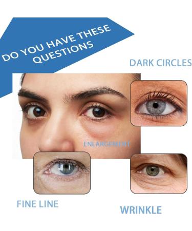  FLLUOUZH 3 Pcs Peptide Depuffing Eye Serum Polypeptides Depuffing Eye Cream Awaken Peptide Depuffing Eye Gel Moisturize Eye Essence for Dark Circles Under Eye Bags - Buy Online on GoSupps.com