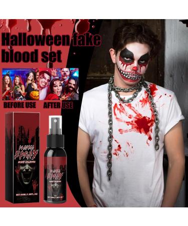  G n rique Washable Artificial Blood - Washable Artificial Blood Makeup for Halloween Parties - 50ml Body Paint for Costumes Face Makeup Clothing Zombie/Vampire Fancy Dress for Adults and Children - Buy Online on GoSupps.com