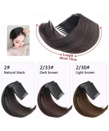 Bangs Hair Synthetic Bangs 4" Short Thick Hairpieces Adding Extra Hair Volume Clip in Hair Extensions Straight Hair Up Comb False Hair Accessories for Women Bangs Hair Clip(4) - Buy Online on GoSupps.com