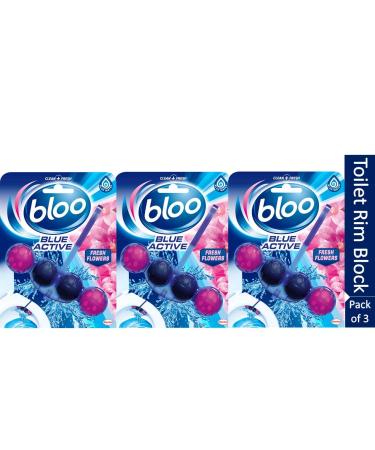 Bloo Solid Toilet Rim Blue Active (Blue 3x50g) Blue 3x50g