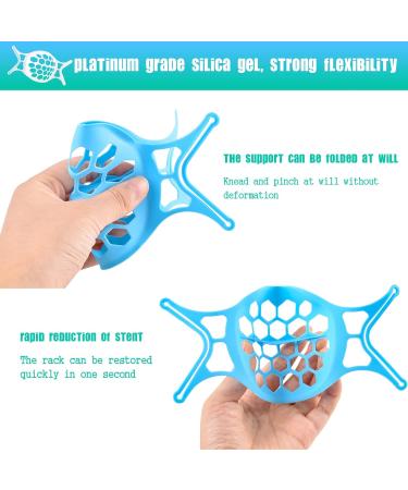 4pcs Silicone Mask Holder | 3D Mask Support Frame for Comfort & Lipstick Protection - Shop Now! - Buy Online on GoSupps.com