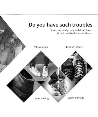 Multipurpose All Purpose Cleaner Cream for White Shoes - Stain Removal + Sneaker Care with Sponge - 100ml - Buy Online on GoSupps.com