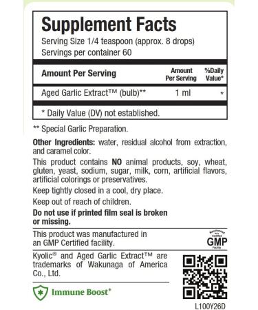 Maxi Health Kyolic Immune Booster Liquid - 4 fl oz | Boost Immunity Naturally - Buy Online on GoSupps.com