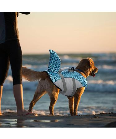 Mazort Dog Life Jacket - Reflective Shark Swimsuit for Large Dogs - Blue XX-Large - Buy Online on GoSupps.com