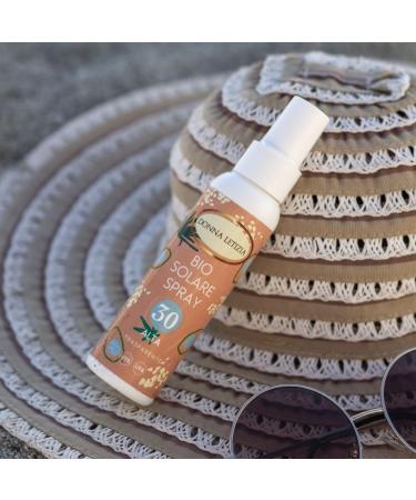 Bio solar spray spf30 only physical filters no nano particles organic with organic olive oil aloe extract and vitamin E 100ml - Buy Online on GoSupps.com