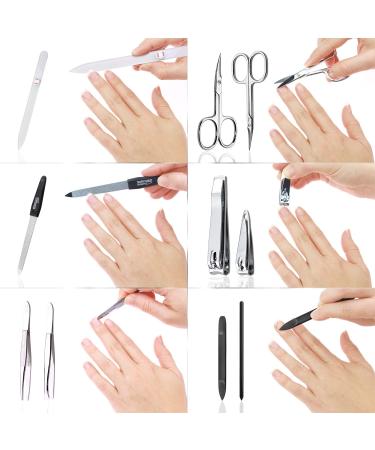 Marqus Solingen 12-Piece Manicure Pedicure Set in Real Leather Etui | Complete Hand & Foot Care - Perfect for Parties - Red - Buy Online on GoSupps.com