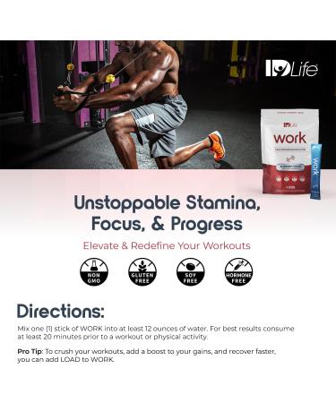 IDLife IDFitness Peak Performance Pre-Workout Powder | Boost Motivation Stamina & Focus - 15 Sticks - International Shipping Available - Buy Online on GoSupps.com