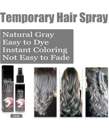 Temporary Hair Dye Hair Colour Liquid Gray Color Instant Hair Dye for Christmas Halloween Birthdays Party Cosplay Christmas - Buy Online on GoSupps.com