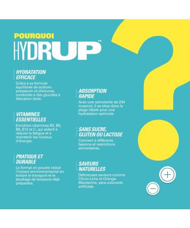 Hydrup Sugar Free Electrolyte Powder with Collapsible Water Bottle 1733 mg Electrolyte Hydration Kit Orangex & Mandarinex Energy Drink 6 Count - Buy Online on GoSupps.com