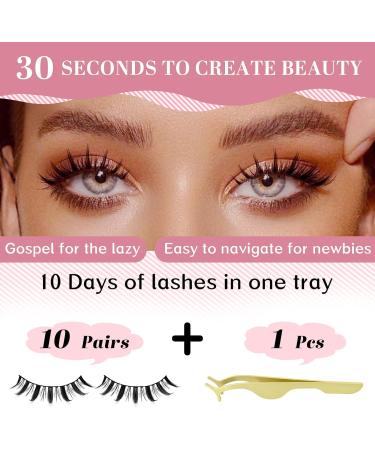 Lash Clusters 10 Pairs Manga Lashes - Natural Look, Soft & Easy to Wear - Buy Online on GoSupps.com