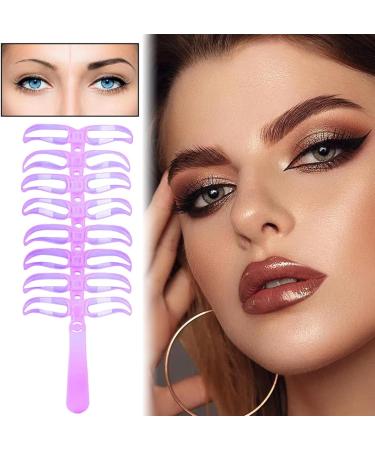 Eyebrow Stencils Set for Women 8 Eyebrow Shaping Styles Washable and Portable Eyebrow Stencils for Travel Daily Use Party Dating Night - Buy Online on GoSupps.com