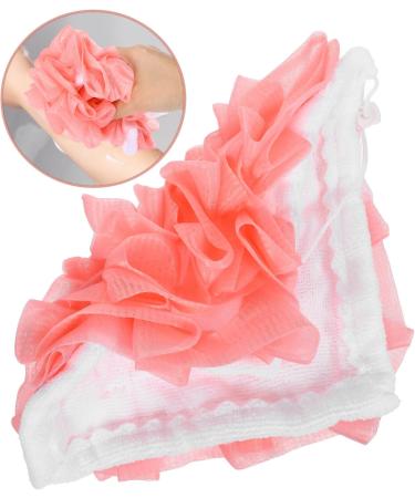 PATKAW Bath Shower Pouf Sponge Adorable Mesh Pouf Shower Ball Exfoliating Body Sponge Pad Shower Scrubber Ball Shower Glove Pink - Buy Online on GoSupps.com