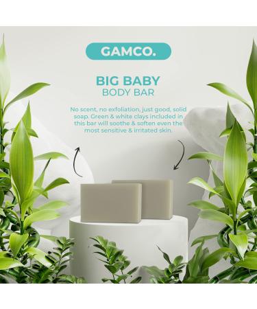 Grown Ass Man Co. Exfoliating Body Bar - Natural & Organic, Gentle Scrub for Men - Plastic-Free & Eco-Friendly - 4oz Bar - Buy Online on GoSupps.com