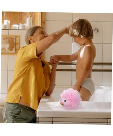 TEHAUX Body Sponge Bath Scrubber - Men's Skin Loofah & Cartoon Bath Accessories for Kids - Ideal Shower Loofah & Bath Ball - Buy Online on GoSupps.com