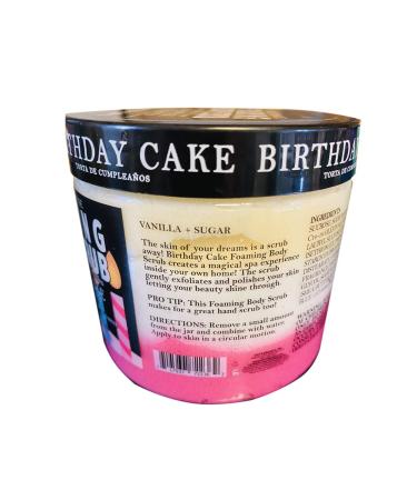 Birthday Cake Foaming Bath Scrub 20 Oz - Onyx Bath House | Infused with Shea Butter for Gentle Exfoliation and Hydration - Buy Online on GoSupps.com