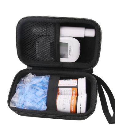 WAIYUCN Hard EVA Carrying Case for Care Touch/KETO MOJO/CareSens Blood Glucose Monitor Kit - Diabetes Testing Kit Case.(Only Case) (small)