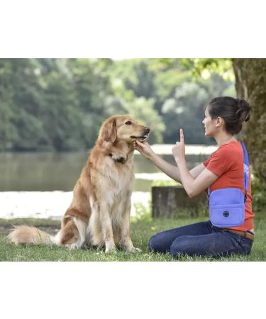 COOWONE Dogelackerli Bag - Soft Cord Dog Training Treats & Toys Pocket with Feces Bag Dispenser | Purple | International Shipping Available - Buy Online on GoSupps.com