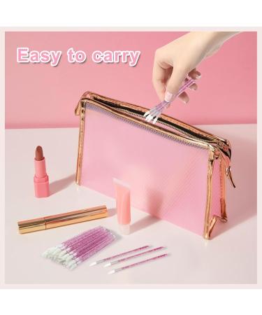100pcs Disposable Lip Applicators - Absorbent Cotton Makeup Brushes for Lip Gloss Eye Shadow Concealer - Essential Lipstick Wands in Blue - Buy Online on GoSupps.com