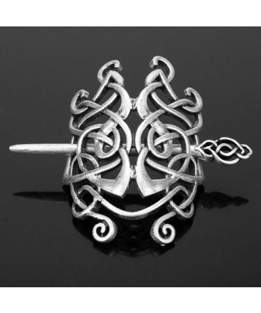 Lurrose 2pcs Vintage Celtic Hairpins - Alloy Hair Stick Clips & Viking Hair Accessories for Women & Girls | International Shipping Available - Buy Online on GoSupps.com