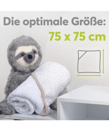 Kolibri Baby Hooded Towel | 75x75 cm | 100% Cotton | Oeko Tex 100 | Best Gift for Newborns | Unisex Rainbow & Balloon Design - Buy Online on GoSupps.com