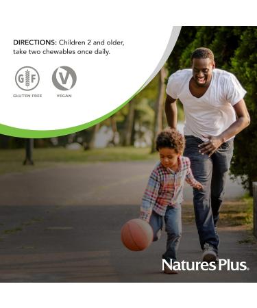 NaturesPlus Animal Parade Kids Chewable Multivitamin - 180 Animal-Shaped Tablets (Pack of 2) - Vegan, Gluten-Free, Natural Flavors - 360 Total Servings - Buy Online on GoSupps.com
