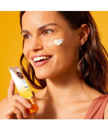 NIVEA Sun UV Face Anti-Aging Sun Cream Q10 30 SPF 50 ml - Buy Online on GoSupps.com