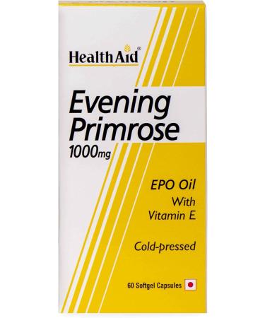  HealthAid HealthAid Evening Primrose Oil 1000mg - 60 Capsules - Buy Online on GoSupps.com