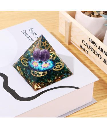 GLMFAN Healing Crystal and Stone 2.4" Orgone Pyramid for Positive Energy Amethyst Crystal Decors Gifts Protection Crystals Energy Generator Blance Chakras Meditation Aids Sleep Attract Wealth Lucky (Black Stone) - Buy Online on GoSupps.com