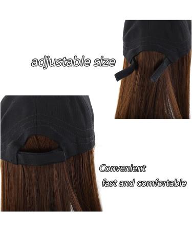Baseball Cap with Hair Extensions Ladies Long Wavy Curly Synthetic Wig Hat Hair Extension Adjust Size Of Hat Wig Hat Wig(Color:7) - Buy Online on GoSupps.com