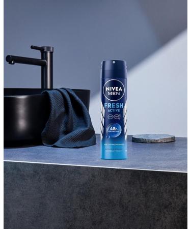 Nivea Men s Deodorant Spray Fresh Active 48H - 150ml | Long-Lasting Refreshing Protection | International Shipping - Buy Online on GoSupps.com