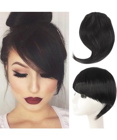 Bangs Hair Clip Synthetic Wig Bangs Ladies Tassel Hair Extension Clip In Wig Heat Resistant Side Bangs Clip In Bangs Bangs Clip in Hair (Color : 2 Size : 10inches) 10inches 2