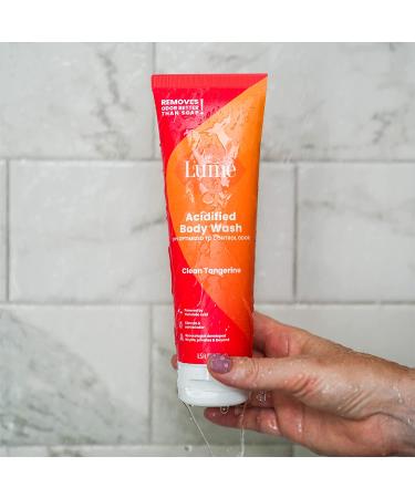 Lume Acidified Body Wash - 24 Hour Odor Control - Clean Tangerine Scent - Moisturizing Formula - SLS & Paraben Free - 8.5oz - Safe for Sensitive Skin - Buy Online on GoSupps.com
