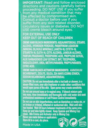 Sally Hansen Creme Hair Bleach For Face (6 Pack) - Gentle Facial Bleaching Kit - Buy Online on GoSupps.com