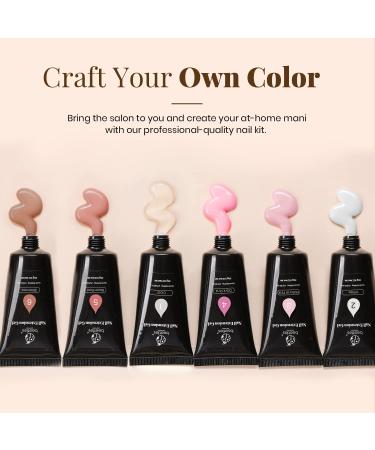 Beetles Poly Extension Gel Nail Kit - Pink Nude All-in-One French Kit with Mini Lamp - Nail Art Starter Kit for Halloween Nails - Buy Online on GoSupps.com