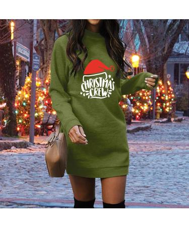 Women's Christmas Hoodie Sweater Dress - Cartoon Long Sleeve Sweatshirt Costume | Perfect Holiday Fashion - Buy Online on GoSupps.com