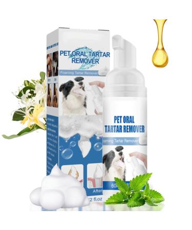 2 Pcs Dog Teeth Cleaning Foam - Natural Plaques Off & Tartar Remover for Dogs & Cats | Plaques & Tartar Remover for Pet Oral Care Supports Healthy Mouth for Dogs Promote Dental Health. Dobooo 2 Pcs One Size