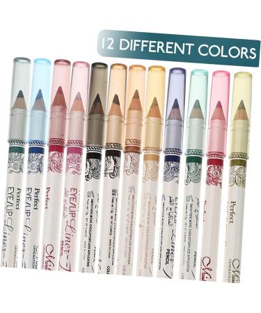 DOITOOL Eyeliner Pen 12 Eyeliner Pencil Flash Suit Glitter Outfit Eye Shadow Cosmetic Pencils Set Lip Liner Water Proof - Buy Online on GoSupps.com