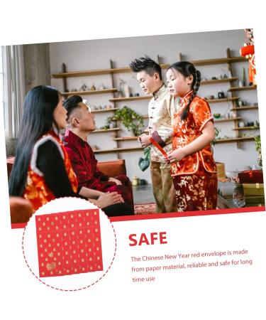 EXCEART 60 Pcs Year of The Rabbit Red Envelope Bag Year of The Rabbit Envelopes Cash Envelopes Hongbao 2023 Gift Card Wallet Red Envelopes New Year Chinese Zodiac Spring Festival Bag 12pcs - Buy Online on GoSupps.com