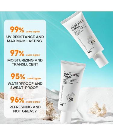 Facial Sun Protection Cream | Travel Skincare Sun Cream | Lightweight Face Sun Lotion Sunscreen for Beach Volleyball Face Sunblock Suitable Use for Camping Beach Face - Buy Online on GoSupps.com