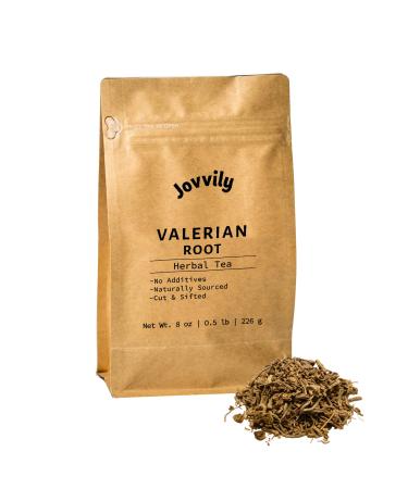 Jovvily Valerian Root - 8 oz - Cut & Sifted - Herbal Tea - No Fillers Or Additives 8 Ounce (Pack of 1)